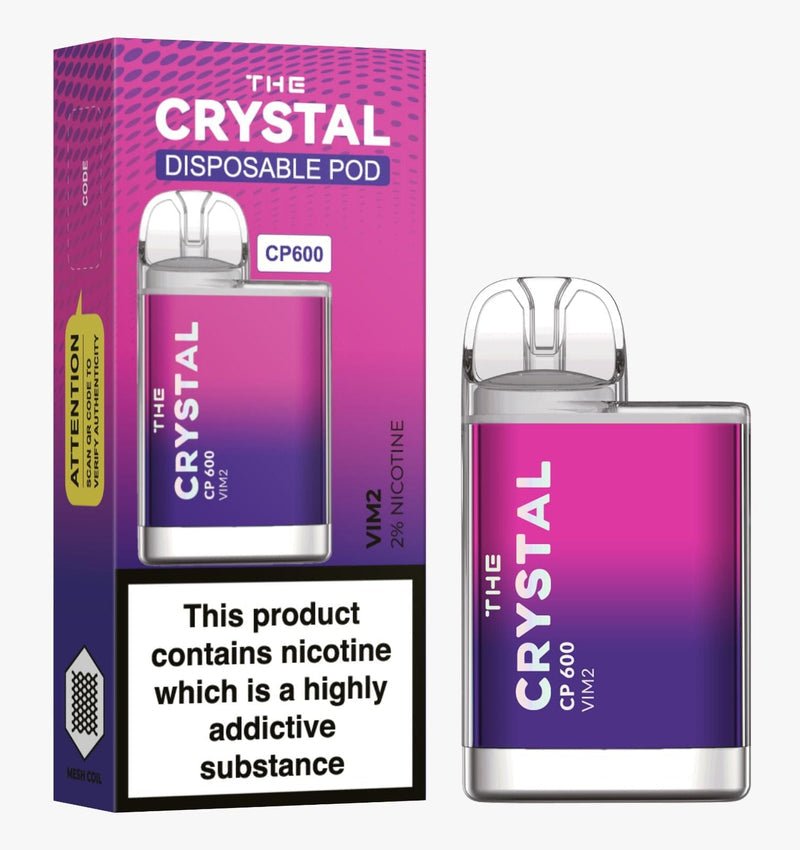 The Crystal CP600  Disposable Vape 20mg , Vim2  Box of 10